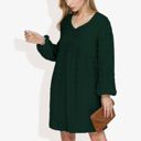 Green Large Clip Dot Light Shift Dress