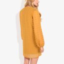 Yellow Large Clip Dot Light Shift Dress