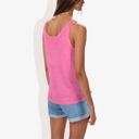  Sleeveless Knit Tank Top with Scoop Neck