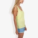 Green Large Sleeveless Knit Tank Top with Scoop Neck