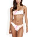  Retro Floral Print Bikini Set with Thin Straps and High Cut Bottoms