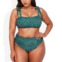  Two-Piece Swimwear Set with Adjustable Straps and High-Waisted Bottom