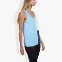  V-Neck Color Block Sleeveless Sweater Top Lightweight Knit Design Ideal for Layering or Wearing Alone