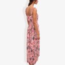 Multicolored Large Floral Print Tie Strap Summer Dress