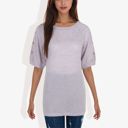 Purple XXL Casual Short Sleeve Top with Button Detail on Sleeves Comfortable and Versatile for Everyday Wear