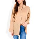  Long Sleeve Button-Up Collared Shirt with Relaxed Fit