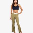  High Waist Flare Jeans With Frayed Hem And Classic Fit