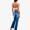  High Waist Straight Leg Jeans With Vintage Wash And Classic Fit