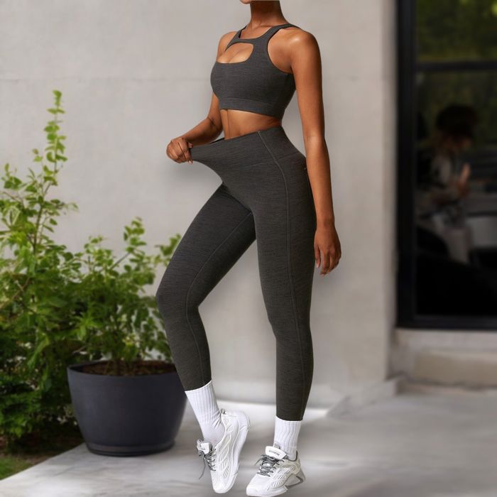Women's High Waist Seamless Leggings with Back Pocket Detail