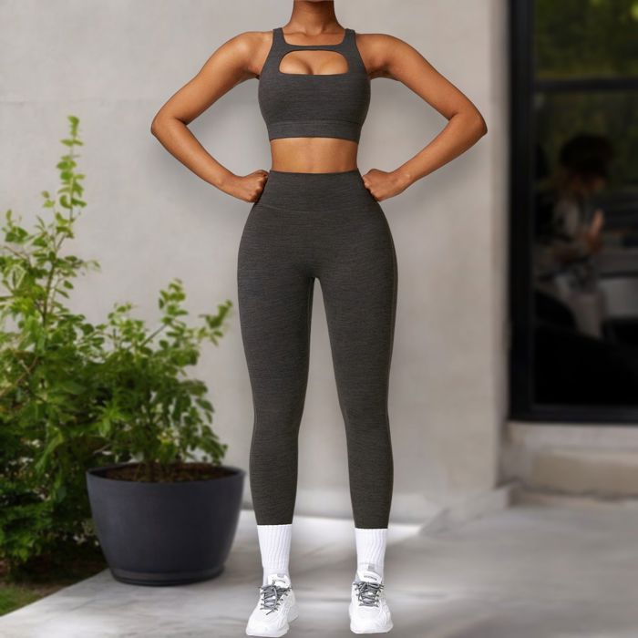 Women's High Waist Seamless Leggings with Back Pocket Detail