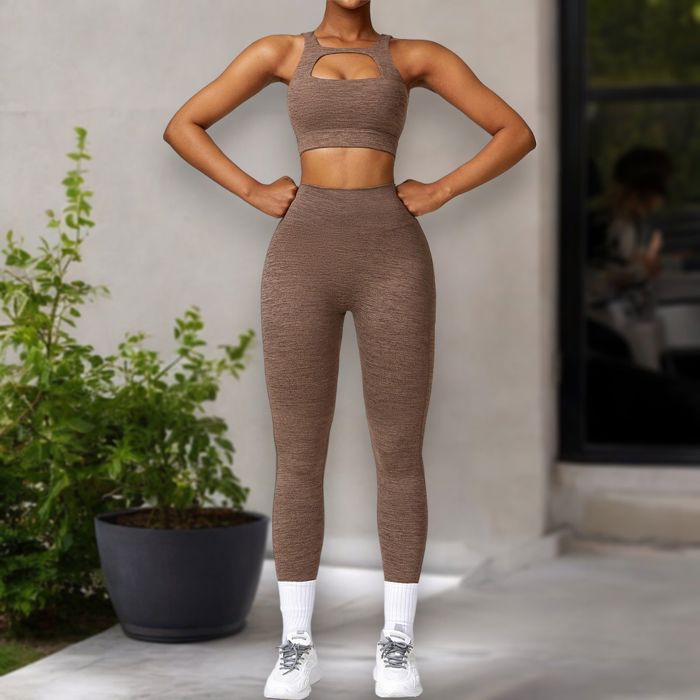 Women's High Waist Seamless Leggings with Back Pocket Detail