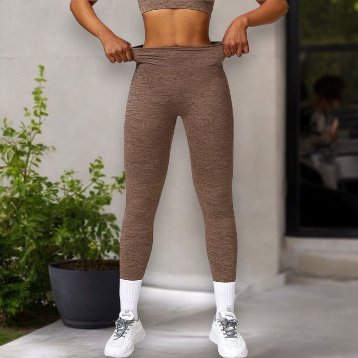 Women's High Waist Seamless Leggings with Back Pocket Detail