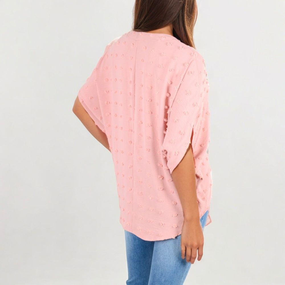 V-Neck Dolman Sleeve Blouse