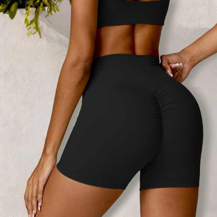 Women's High Waist Scrunch Butt Yoga Shorts