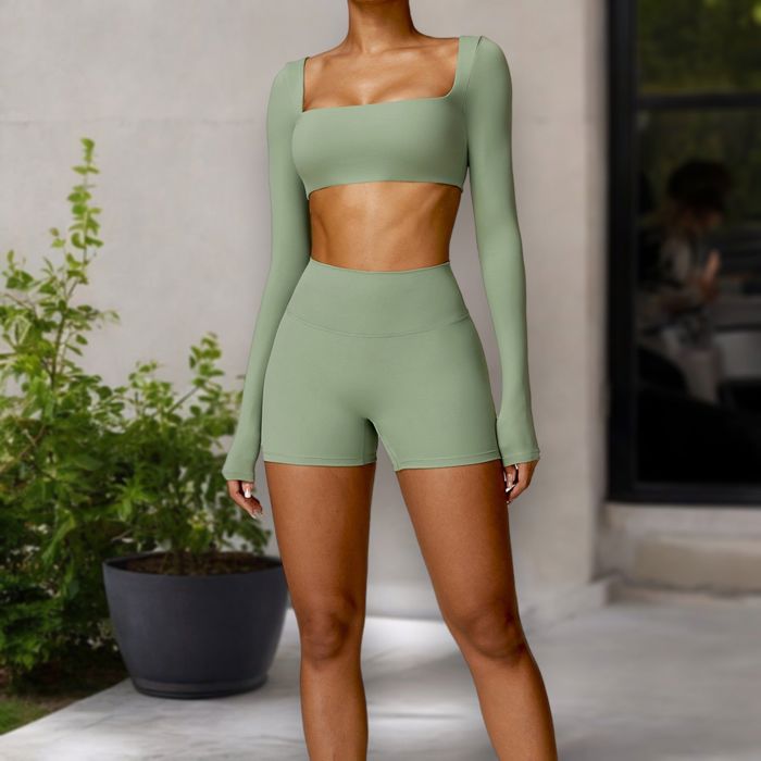 Women's High Waist Scrunch Butt Yoga Shorts