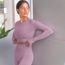 Purple Medium Women's Long Sleeved Seamless Fitness Yoga Top