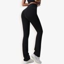Black Medium Women's High Waist Bootcut Yoga Pants