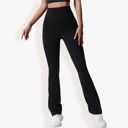 Black XL Women's High Waist Bootcut Yoga Pants