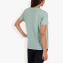 Green Medium Eyelet Square Neck Top with Short Sleeves, Pleated Front, Lightweight Comfortable Casual Blouse