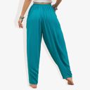 Green Medium Elastic Tie Detail Gathered Waist Side Pocket Relaxed Joggers