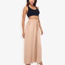  High Waist Wide Leg Palazzo Pants With Drawstring Waist And Relaxed Fit