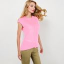 Pink Large Sleeveless Knit Top With Seam Front Detail