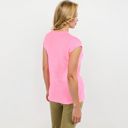 Pink Large Sleeveless Knit Top With Seam Front Detail