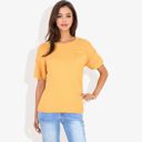  Short Sleeve Waffle Knit Top with Chest Pocket