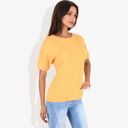  Short Sleeve Waffle Knit Top with Chest Pocket