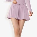 Pink Small Women's Athletic Skort with Side Pockets and Drawstring Waist