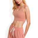 Pink Large Strappy Back Longline Sports Bra with Scoop Neck and Wireless Design