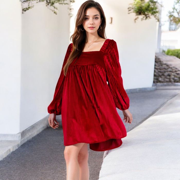 Long Sleeve Dress with Chic Design and Flattering Fit