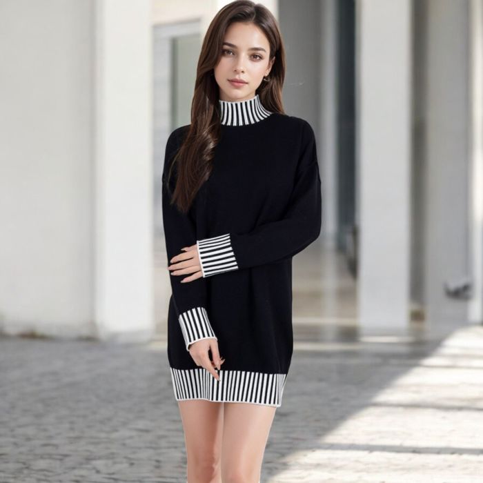 Women's Sweater Dress with Cozy Fit and Stylish Design