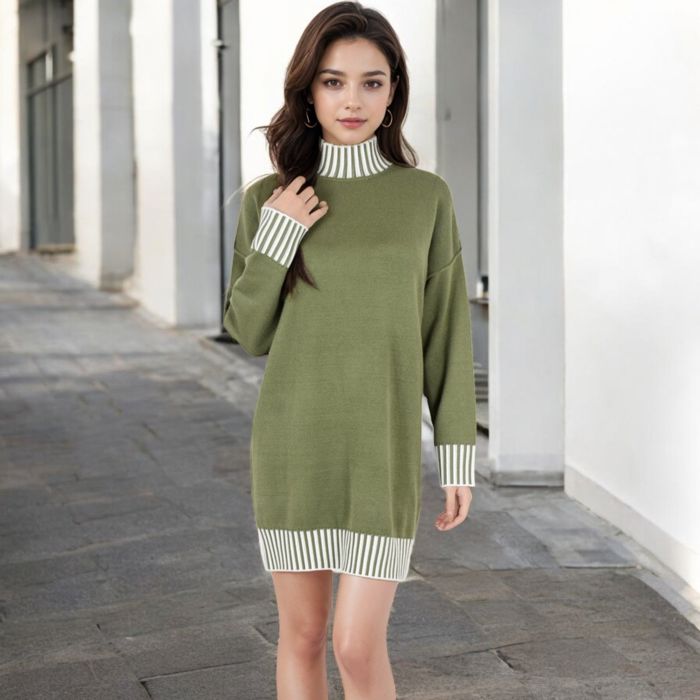 Women's Sweater Dress with Cozy Fit and Stylish Design