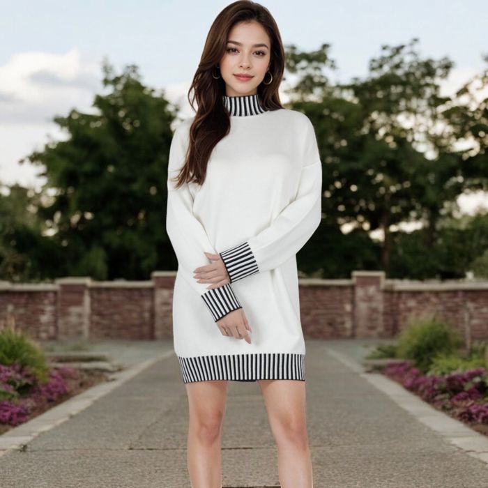 Women's Sweater Dress with Cozy Fit and Stylish Design