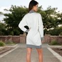 White Medium Women's Sweater Dress with Cozy Fit and Stylish Design