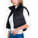  Zip-Up Puff Vest Jacket with Cozy Design and Warmth