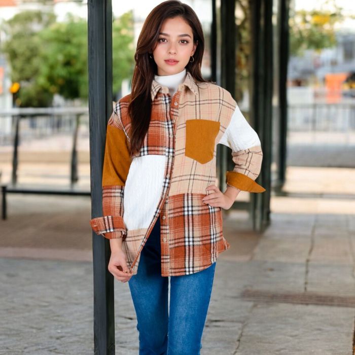 Plaid Jacket with Classic Design and Comfortable Fit