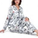  Floral Print 2-Piece Sleepwear Set with Relaxed Fit