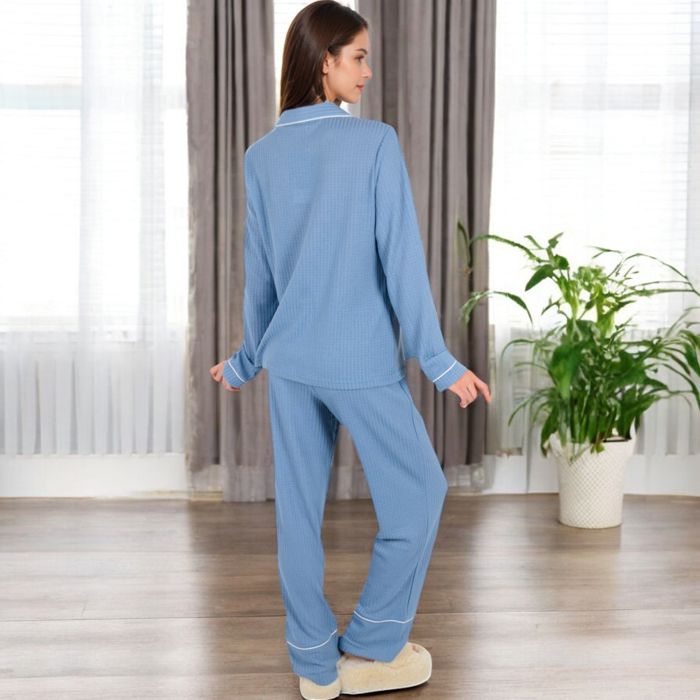 Long Sleeve 2-Piece Sleepwear Set with Cozy Design