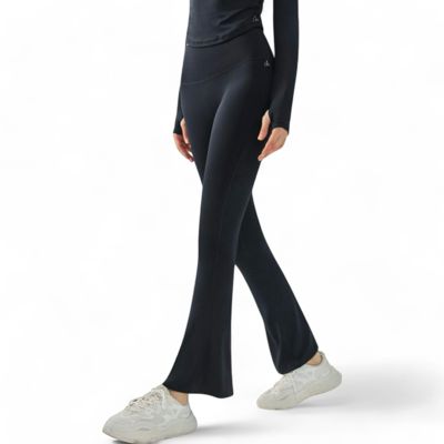 Women's High Waist Flare Leggings with Stretch Fit