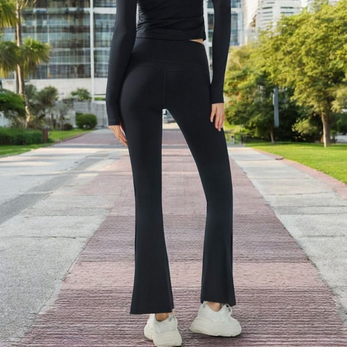 Women's High Waist Flare Leggings with Stretch Fit