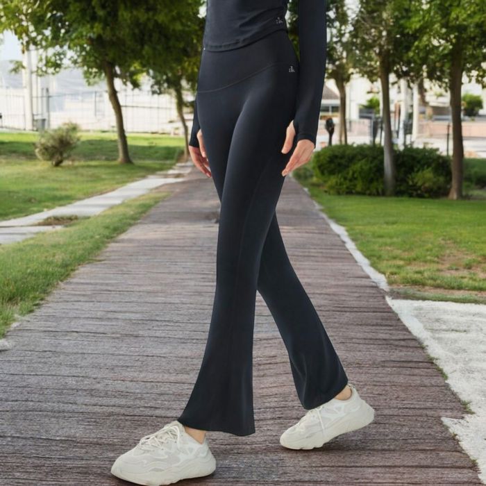 Women's High Waist Flare Leggings with Stretch Fit