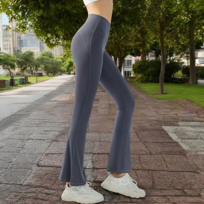 Women's High Waist Flare Leggings with Stretch Fit