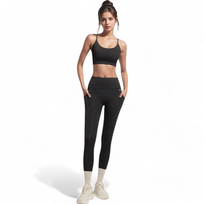 Women's High Waist Active Leggings with Side Pockets