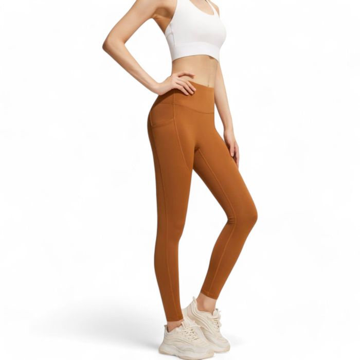 Women's High Waist Active Leggings with Side Pockets