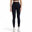  Women's High Waist Ribbed Leggings with Seamless Fit