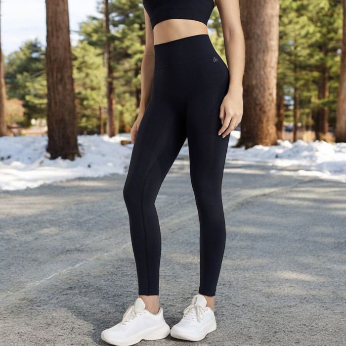 Women's High Waist Ribbed Leggings with Seamless Fit