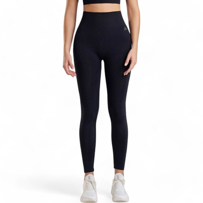 Women's High Waist Ribbed Leggings with Seamless Fit