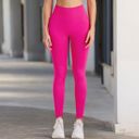 Pink Large Seamless High Waist Compression Leggings